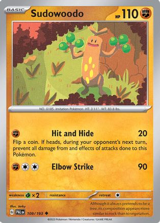 Sudowoodo (109) [SV02 Paldea Evolved] Normal - Uncommon