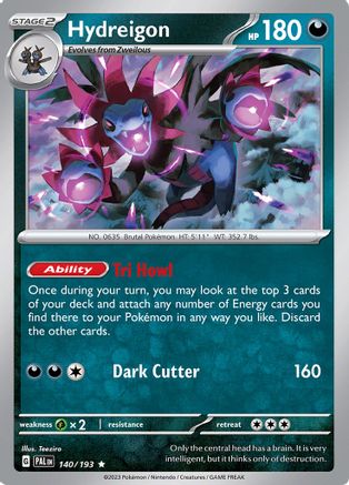 Hydreigon (140) [SV02 Paldea Evolved] Holofoil - Rare