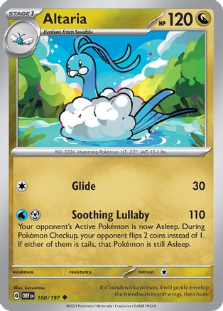 Altaria (160) [SV03 Obsidian Flames] Reverse Holofoil - Uncommon