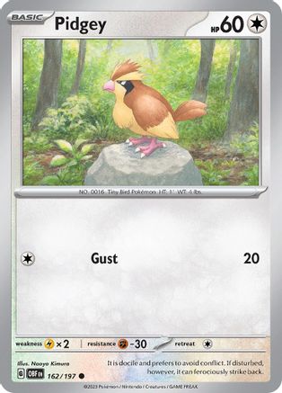 Pidgey (162) [SV03 Obsidian Flames] Normal - Common