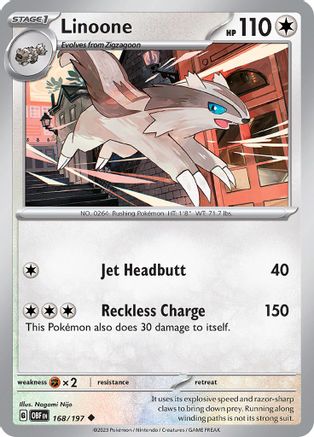 Linoone (168) [SV03 Obsidian Flames] Normal - Uncommon