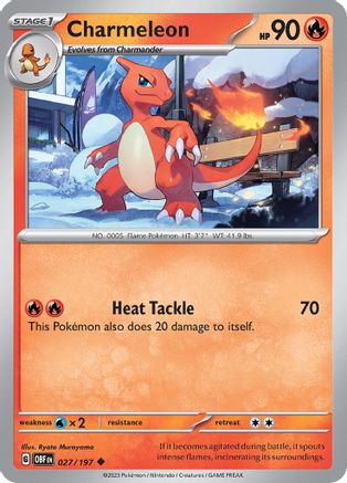 Charmeleon (027) [SV03 Obsidian Flames] Reverse Holofoil - Uncommon