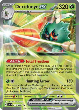Decidueye ex (015) [SV03 Obsidian Flames] Holofoil - Double Rare