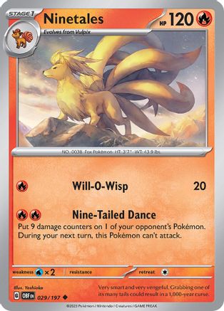 Ninetales (029) [SV03 Obsidian Flames] Reverse Holofoil - Uncommon