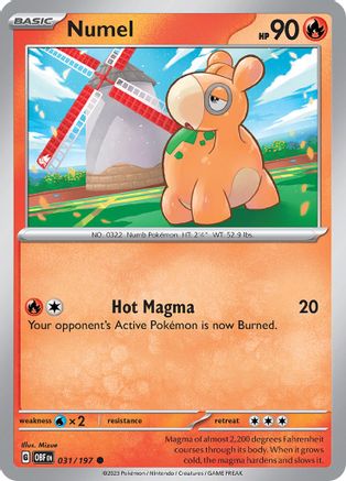Numel (031) [SV03 Obsidian Flames] Reverse Holofoil - Common