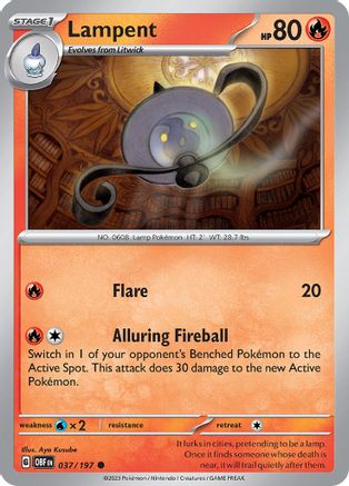 Lampent (037) [SV03 Obsidian Flames] Normal - Common