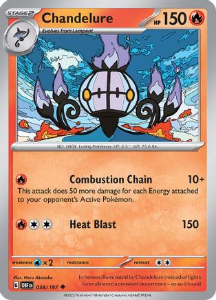 Chandelure (038) [SV03 Obsidian Flames] Normal - Uncommon
