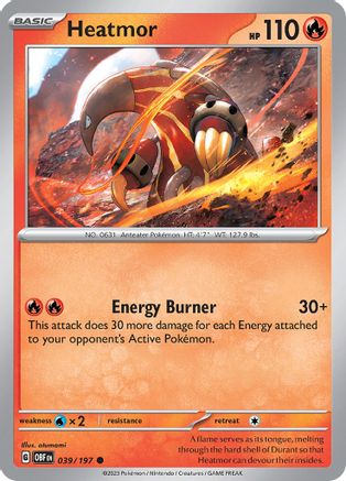 Heatmor (039) [SV03 Obsidian Flames] Normal - Common
