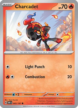 Charcadet (043) [SV03 Obsidian Flames] Normal - Common