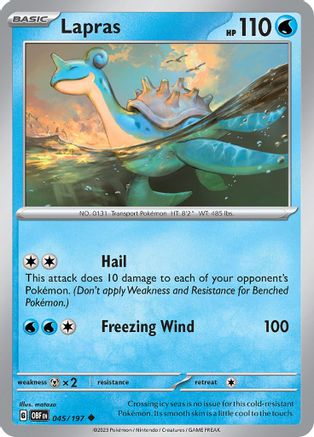 Lapras (045) [SV03 Obsidian Flames] Normal - Uncommon