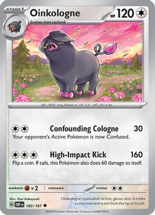 Oinkologne (183/197) [SV03 Obsidian Flames] Normal - Uncommon
