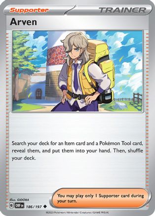 Arven (186) [SV03 Obsidian Flames] Reverse Holofoil - Uncommon