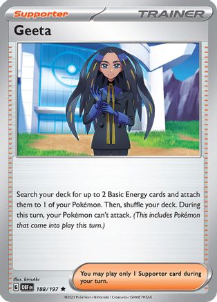 Geeta (188) [SV03 Obsidian Flames] Reverse Holofoil - Rare