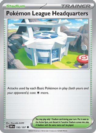 Pokemon League Headquarters (192) [SV03 Obsidian Flames] Normal - Uncommon