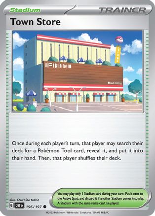 Town Store (196) [SV03 Obsidian Flames] Normal - Common