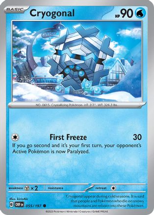 Cryogonal (055) [SV03 Obsidian Flames] Normal - Common