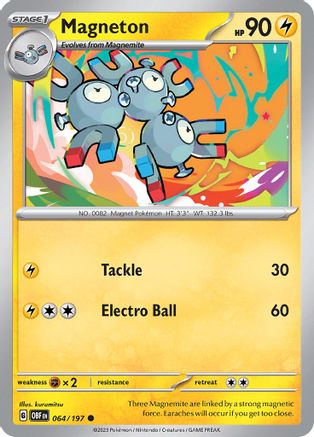 Magneton (064) [SV03 Obsidian Flames] Reverse Holofoil - Common