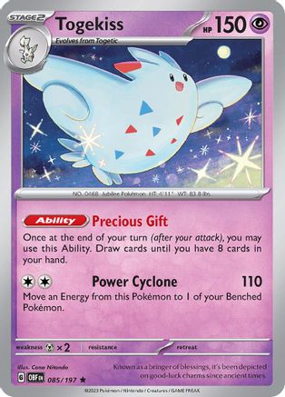 Togekiss (085) [SV03 Obsidian Flames] Reverse Holofoil - Rare
