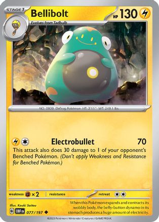 Bellibolt (077/197) [SV03 Obsidian Flames] Normal - Uncommon