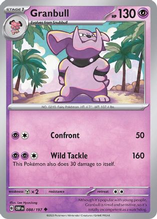 Granbull (088) [SV03 Obsidian Flames] Normal - Uncommon