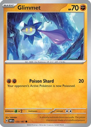 Glimmet (122/197) [SV03 Obsidian Flames] Reverse Holofoil - Common