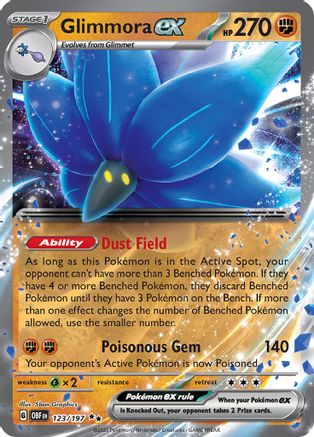 Glimmora ex (123) [SV03 Obsidian Flames] Holofoil - Double Rare