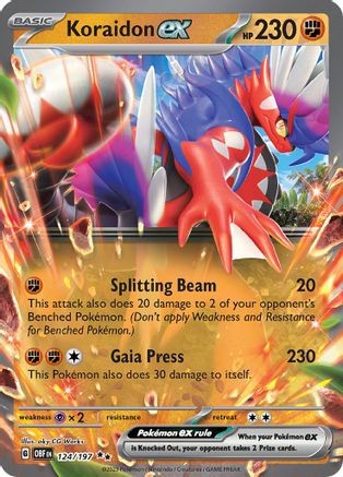 Koraidon ex (124) [SV03 Obsidian Flames] Holofoil - Double Rare