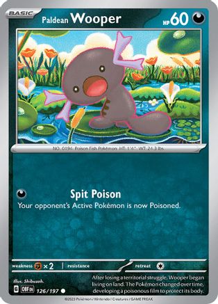 Paldean Wooper (126/197) [SV03 Obsidian Flames] Reverse Holofoil - Common