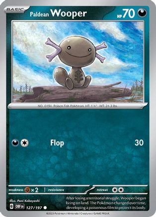 Paldean Wooper (127/197) [SV03 Obsidian Flames] Reverse Holofoil - Common