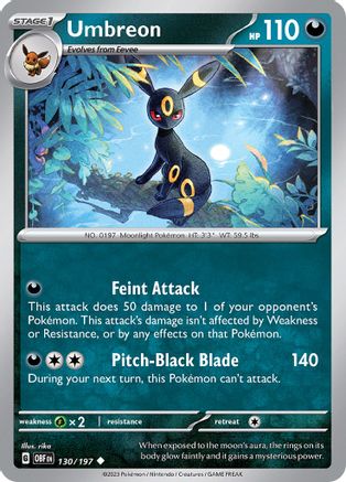 Umbreon (130) [SV03 Obsidian Flames] Normal - Uncommon