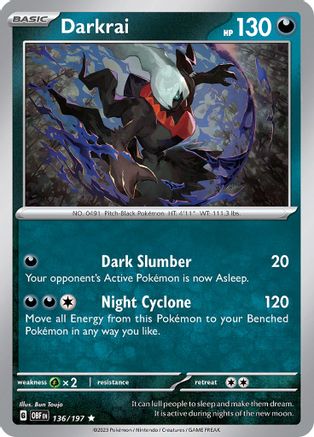Darkrai (136) [SV03 Obsidian Flames] Holofoil - Rare