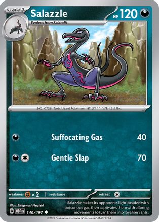Salazzle (140) [SV03 Obsidian Flames] Normal - Uncommon