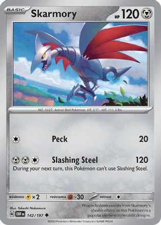 Skarmory (142) [SV03 Obsidian Flames] Normal - Uncommon