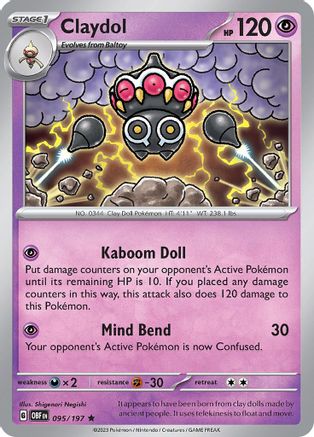 Claydol (095) [SV03 Obsidian Flames] Reverse Holofoil - Rare