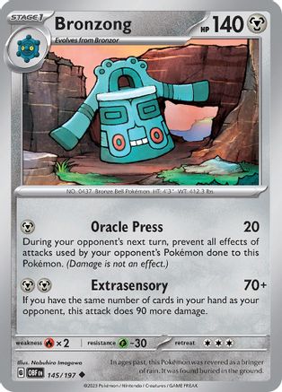 Bronzong (145) [SV03 Obsidian Flames] Normal - Uncommon
