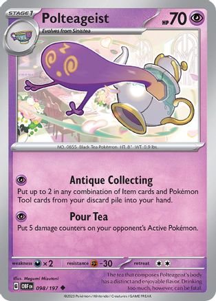 Polteageist (098) [SV03 Obsidian Flames] Reverse Holofoil - Uncommon