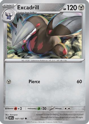 Excadrill (147) [SV03 Obsidian Flames] Normal - Uncommon