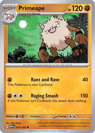 Primeape (057) [SV Scarlet & Violet 151] Reverse Holofoil - Uncommon