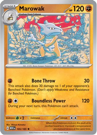 Marowak (105) [SV Scarlet & Violet 151] Reverse Holofoil - Rare