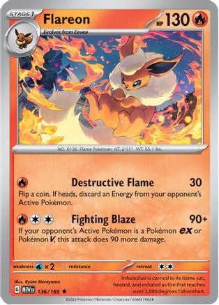 Flareon (136) [SV Scarlet & Violet 151] Reverse Holofoil - Rare
