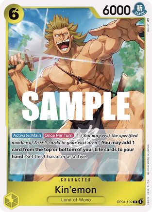 Kin'emon (OP04-102) - Kingdoms of Intrigue Foil