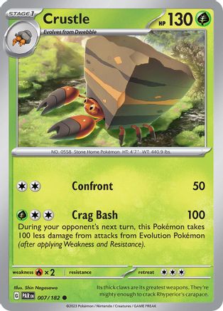Crustle (007/182) [SV04 Paradox Rift] Reverse Holofoil - Common
