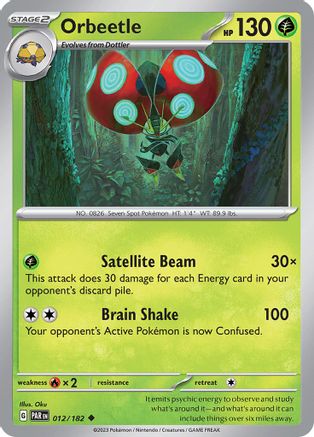 Orbeetle (012) [SV04 Paradox Rift] Reverse Holofoil - Uncommon