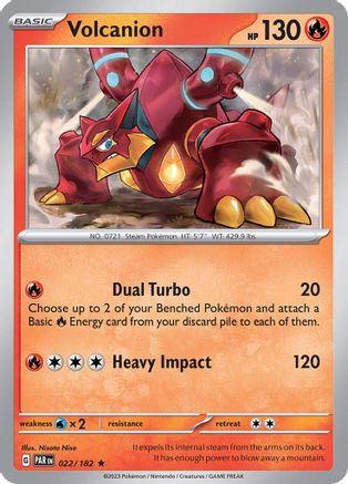 Volcanion (022) [SV04 Paradox Rift] Holofoil - Rare