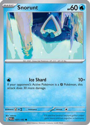 Snorunt (037/182) [SV04 Paradox Rift] Normal - Common