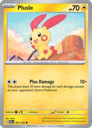 Plusle (060/182) [SV04 Paradox Rift] Normal - Common