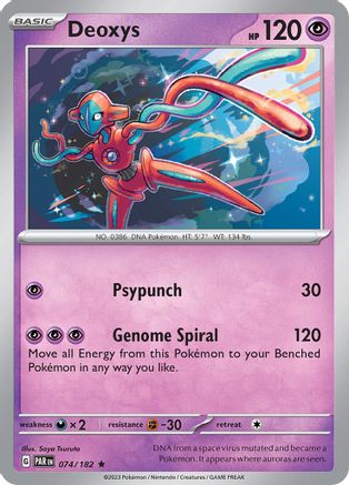 Deoxys (074) [SV04 Paradox Rift] Reverse Holofoil - Rare