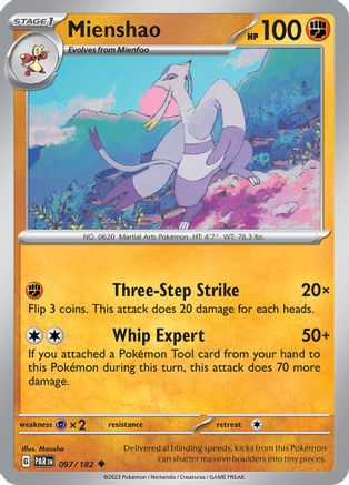 Mienshao (097/182) [SV04 Paradox Rift] Normal - Uncommon