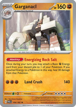 Garganacl (104/182) [SV04 Paradox Rift] Reverse Holofoil - Rare