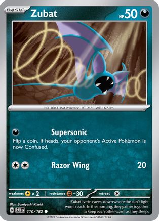 Zubat (110) [SV04 Paradox Rift] Reverse Holofoil - Common